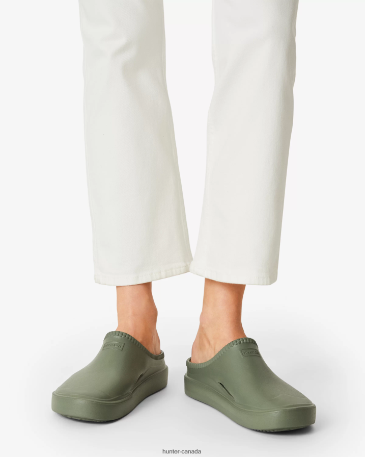 208Z2Z100 Hunter Outlet - Hunter Men In/Out BLOOM Clogs Lichen Green