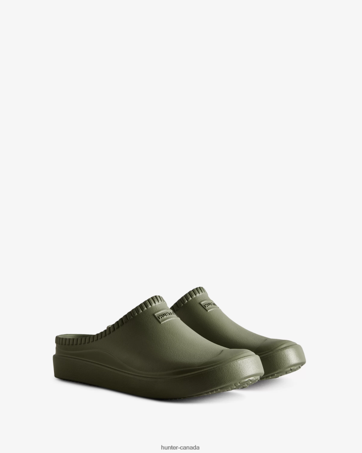 208Z2Z100 Hunter Outlet - Hunter Men In/Out BLOOM Clogs Lichen Green