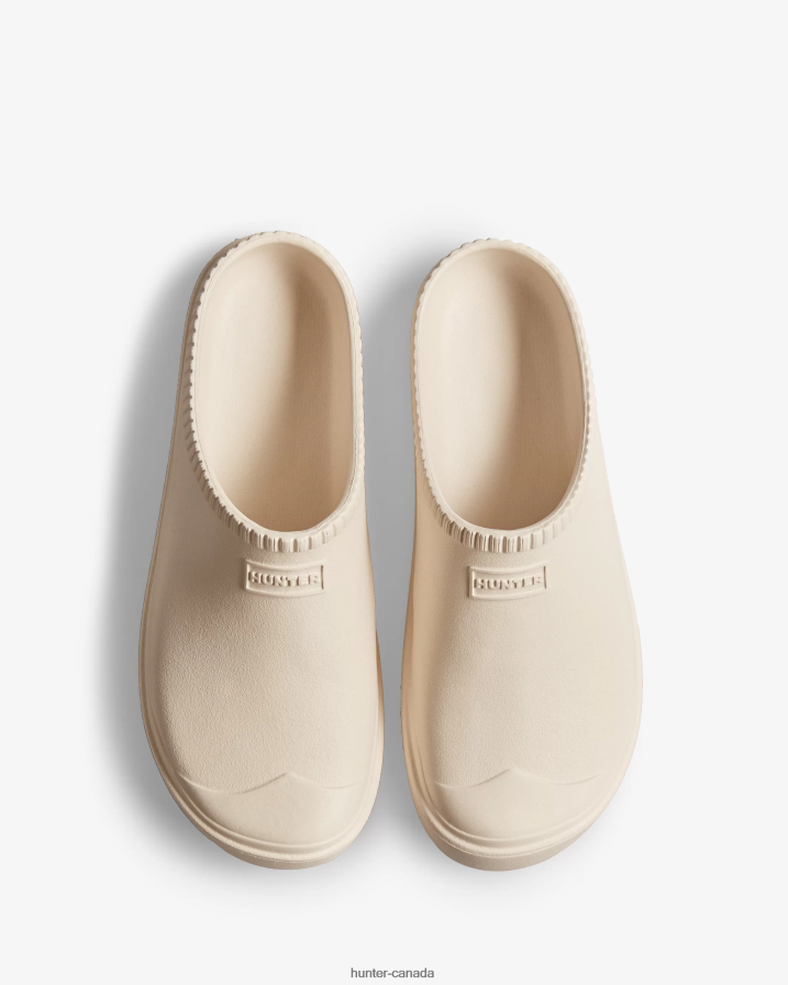 208Z2Z101 Hunter Boots - Hunter Men In/Out BLOOM Clogs White Willow