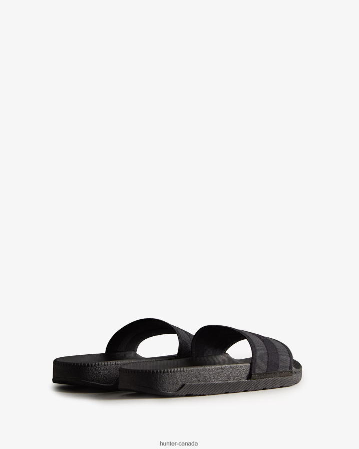 208Z2Z102 Hunter Canada - Hunter Women Elastic Slides Black