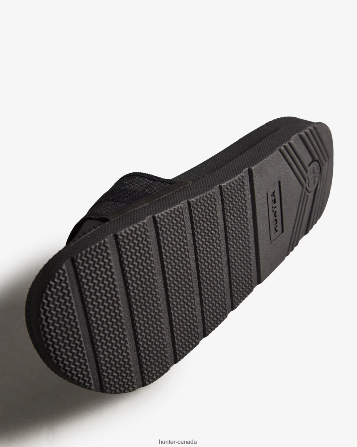 208Z2Z102 Hunter Canada - Hunter Women Elastic Slides Black