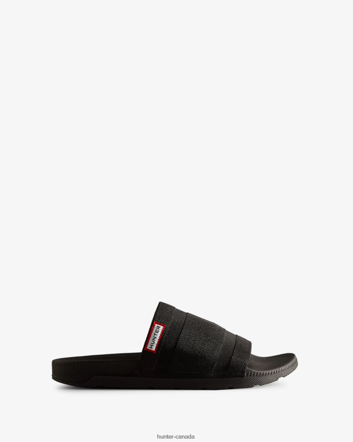208Z2Z106 Hunter Canada - Hunter Women Elastic Slides Black