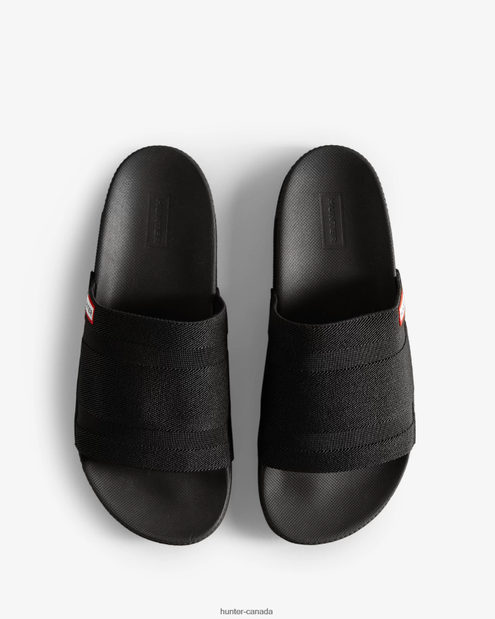 208Z2Z106 Hunter Canada - Hunter Women Elastic Slides Black
