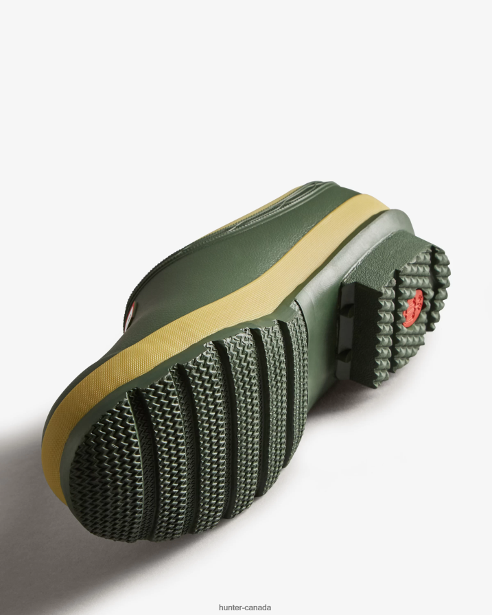 208Z2Z113 Hunter Boots - Hunter Women Gardener Clogs Vintage Green