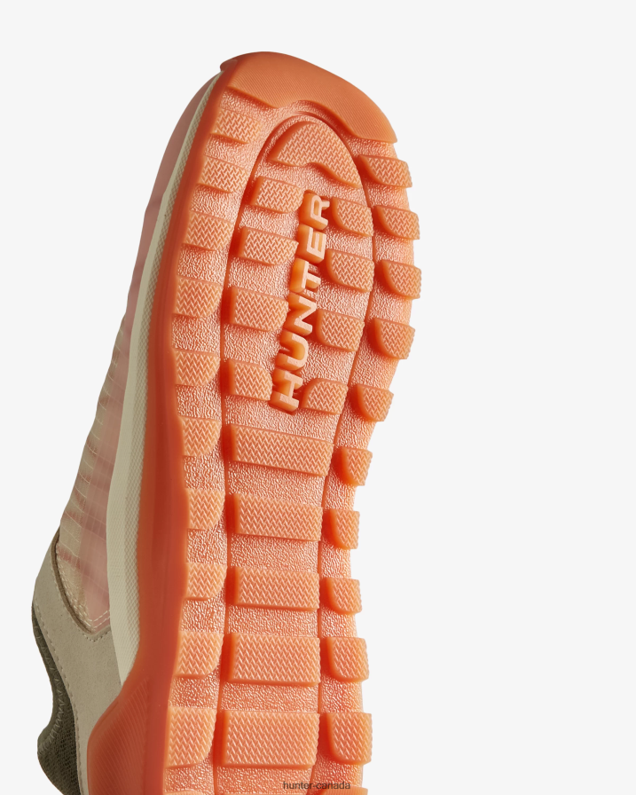 208Z2Z114 Hunter Canada - Hunter Women Travel Sneaker Shaded White/Lichen Grn/Skimming Stone/Coral Shade