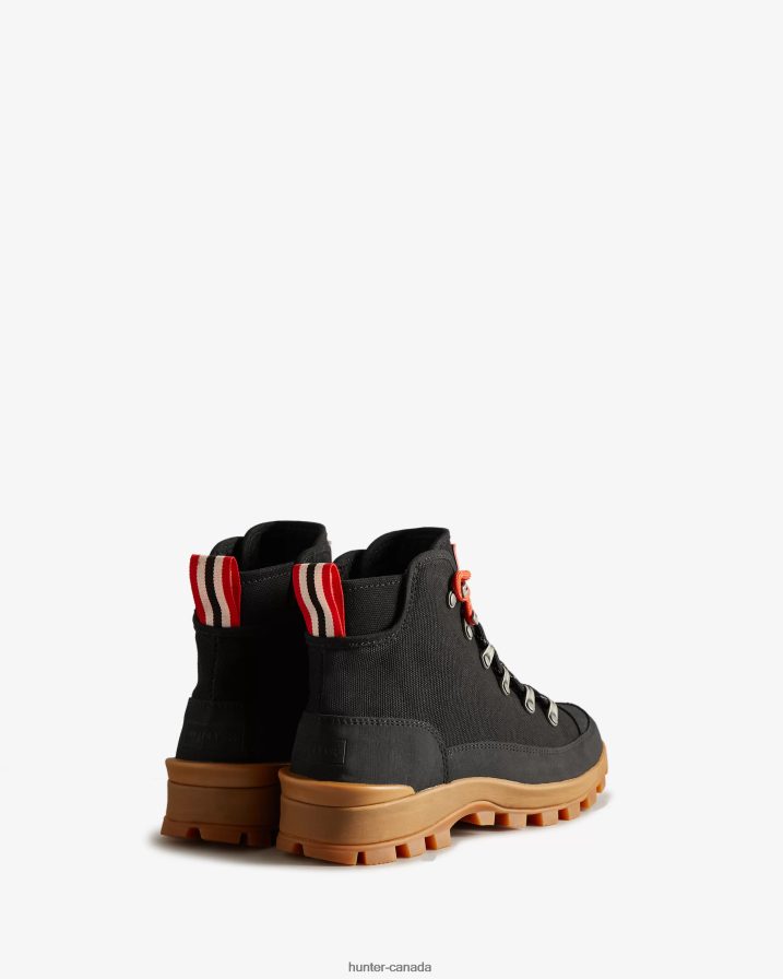 208Z2Z117 Hunter Boots - Hunter Women Canvas Desert Commando Boots Black