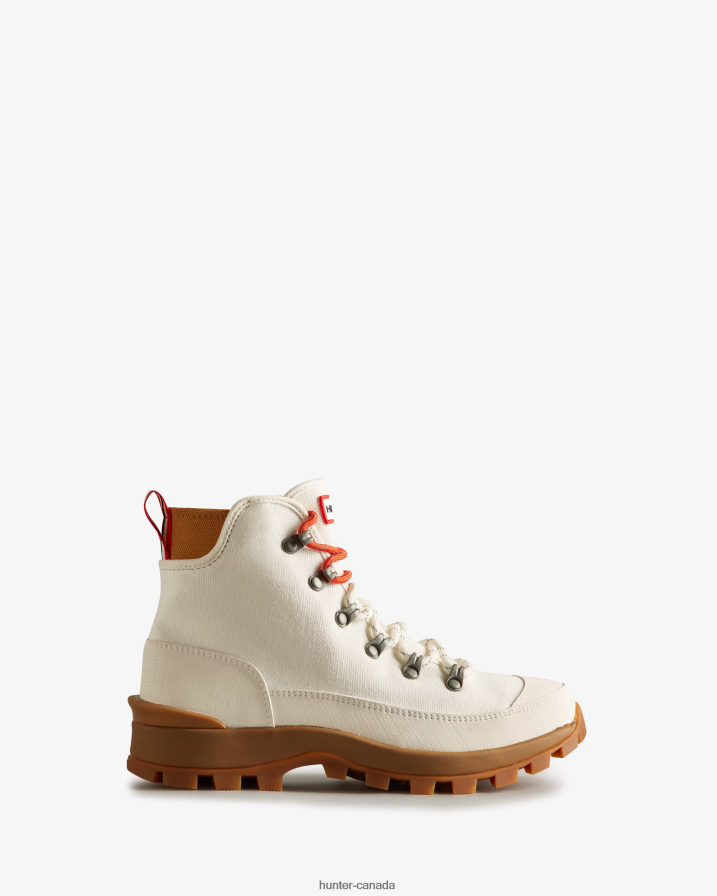 208Z2Z118 Hunter Canada - Hunter Women Canvas Desert Commando Boots Natural
