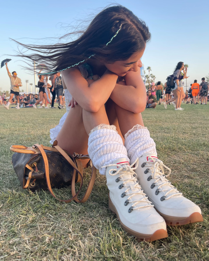 208Z2Z118 Hunter Canada - Hunter Women Canvas Desert Commando Boots Natural