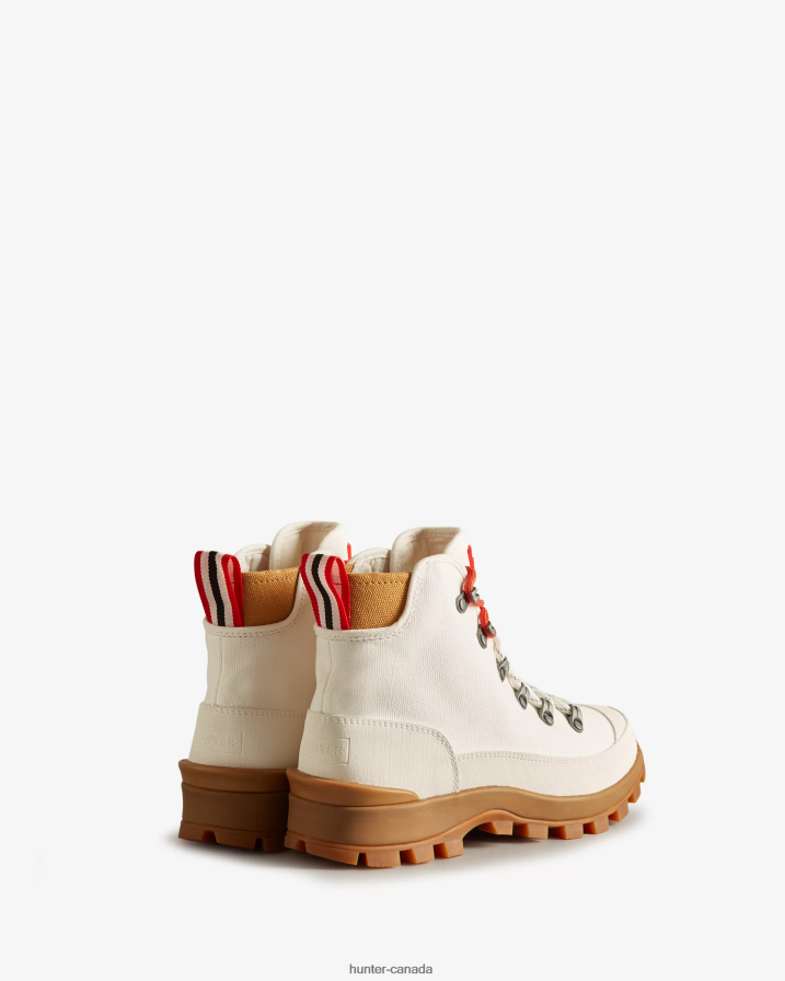 208Z2Z118 Hunter Canada - Hunter Women Canvas Desert Commando Boots Natural