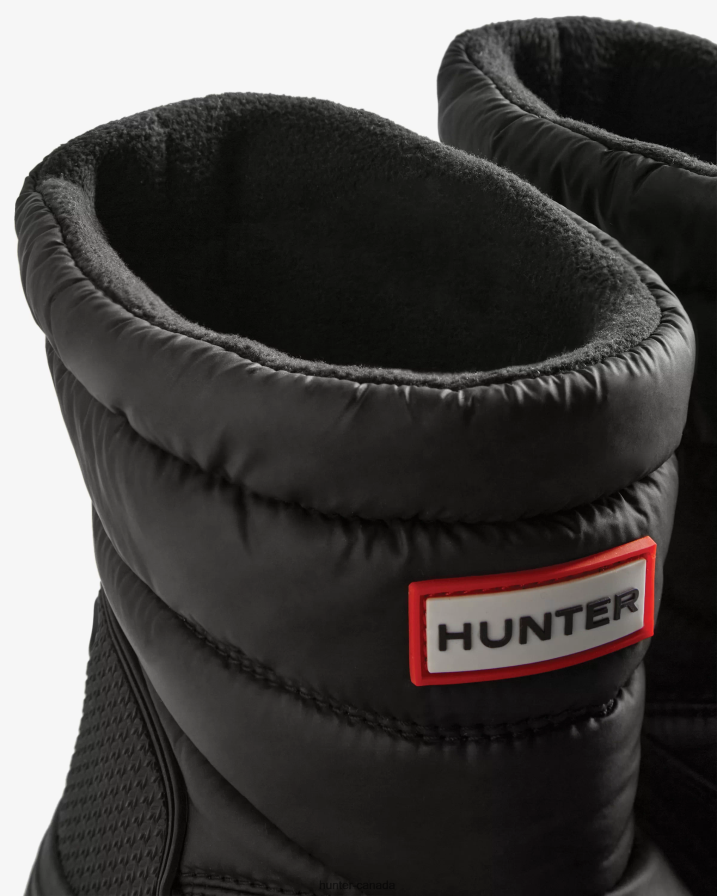 208Z2Z121 Hunter Boots - Hunter Women Intrepid Insulated Short Snow Boots Black