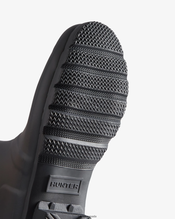 208Z2Z124 Hunter Outlet - Hunter Women Short Back Adjustable Rain Boots Slate Grey