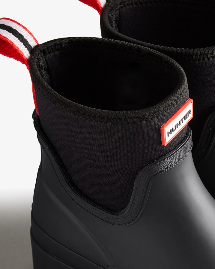 208Z2Z125 Hunter Boots - Hunter Women Play Short Neoprene Rain Boots Black