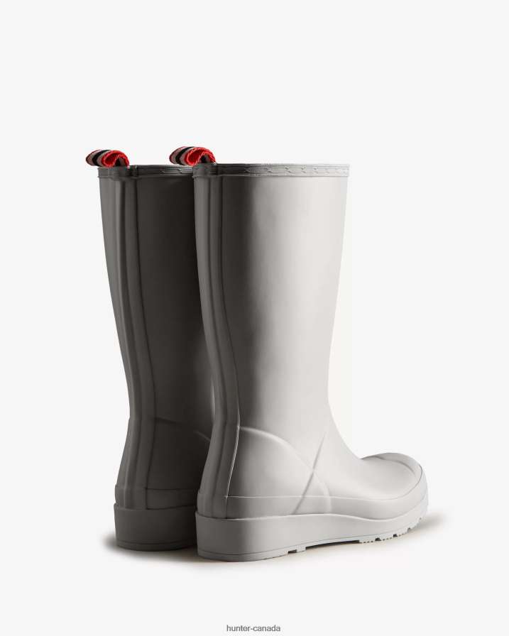 208Z2Z13 Hunter Boots - Hunter Women Play Tall Rain Boots Zinc Grey