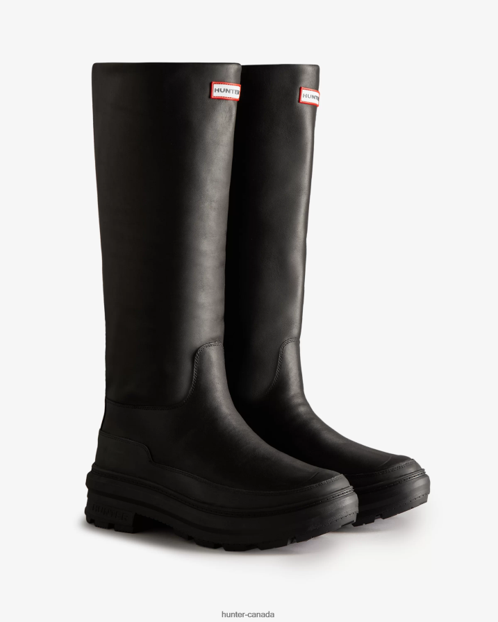 208Z2Z133 Hunter Boots - Hunter Women Killing Eve Tall Chasing Boot Black