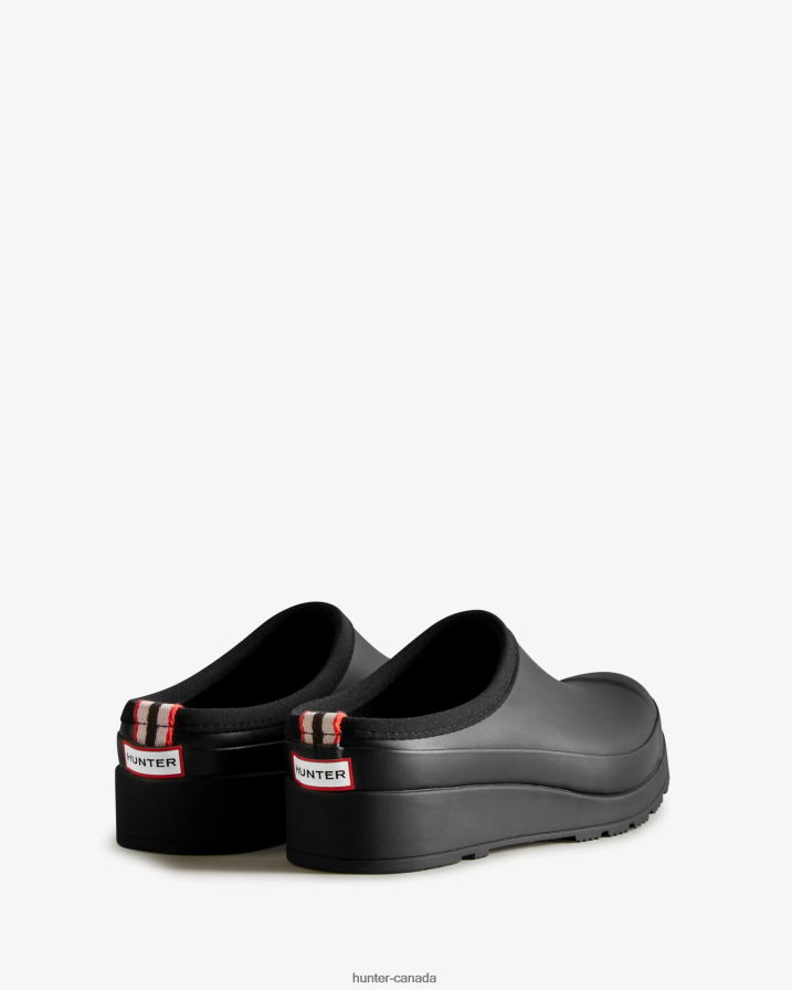 208Z2Z143 Hunter Boots Sale - Hunter Women Play Clogs Black