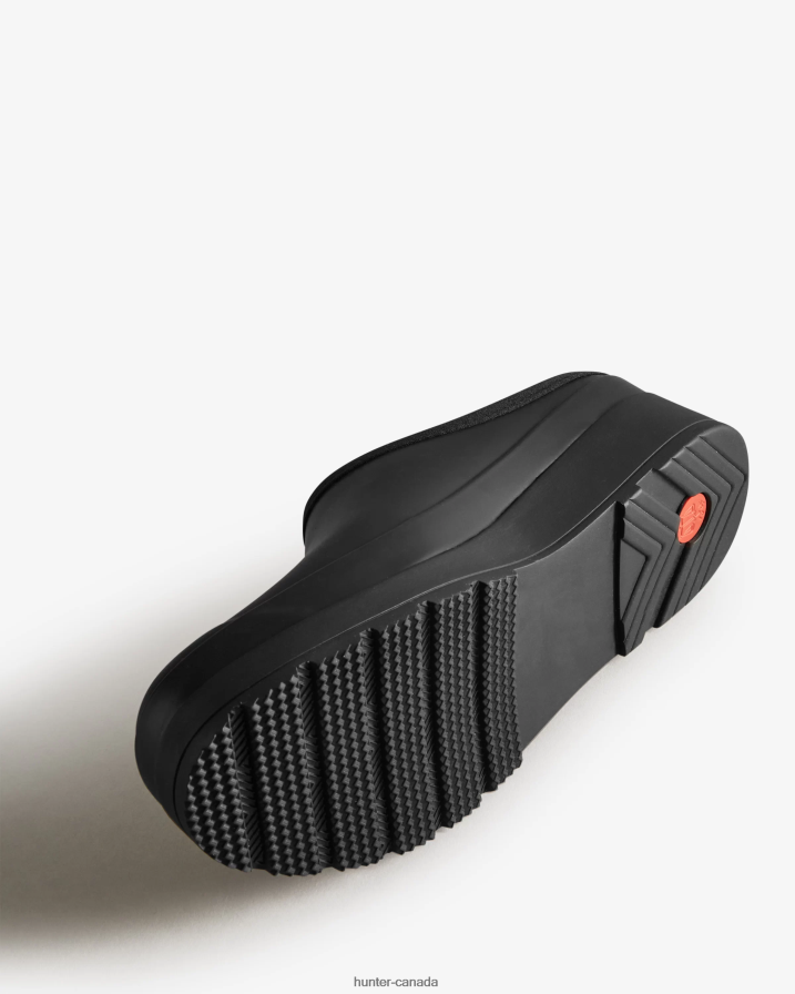 208Z2Z143 Hunter Boots Sale - Hunter Women Play Clogs Black