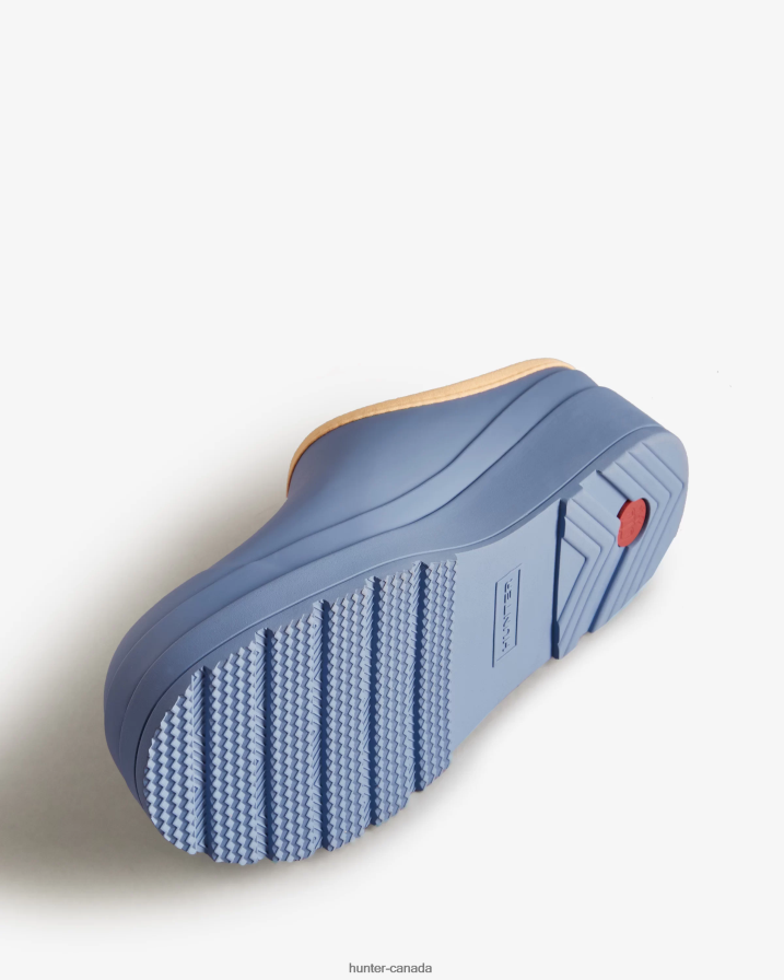 208Z2Z144 Hunter Outlet - Hunter Women Play Clogs Stornaway Blue/Summit Rise Peach