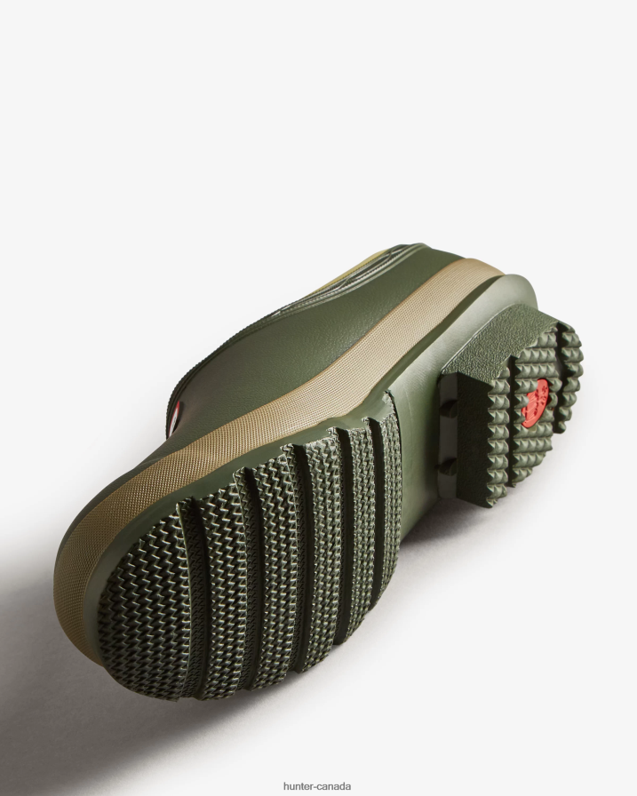 208Z2Z145 Hunter Boots - Hunter Women Gardener Clogs Dark Olive/Clay