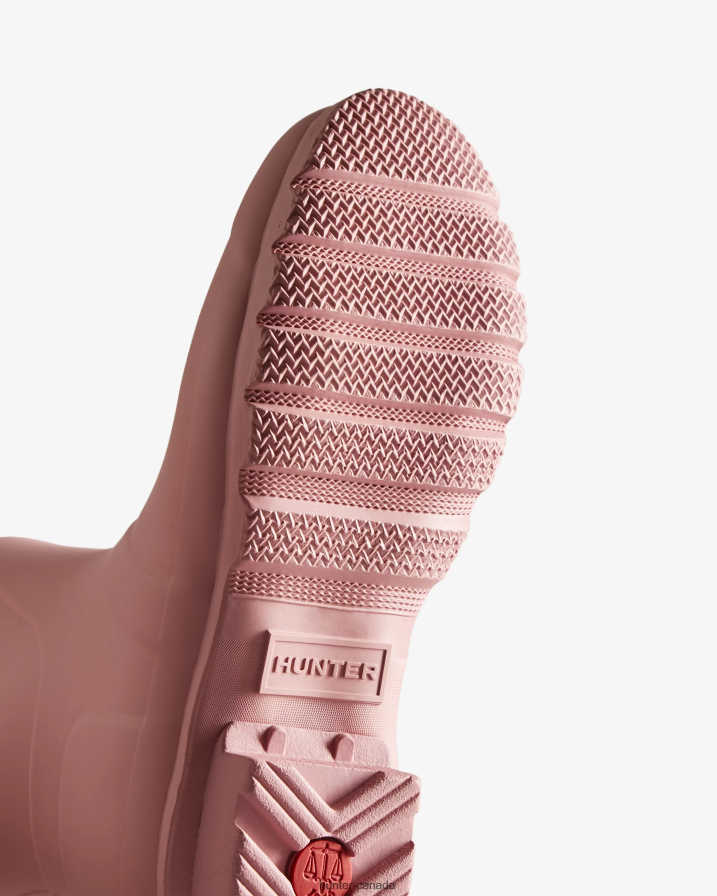 208Z2Z154 Hunter Canada - Hunter Women Short Back Adjustable Rain Boots Tufted Purple/Soft Sand