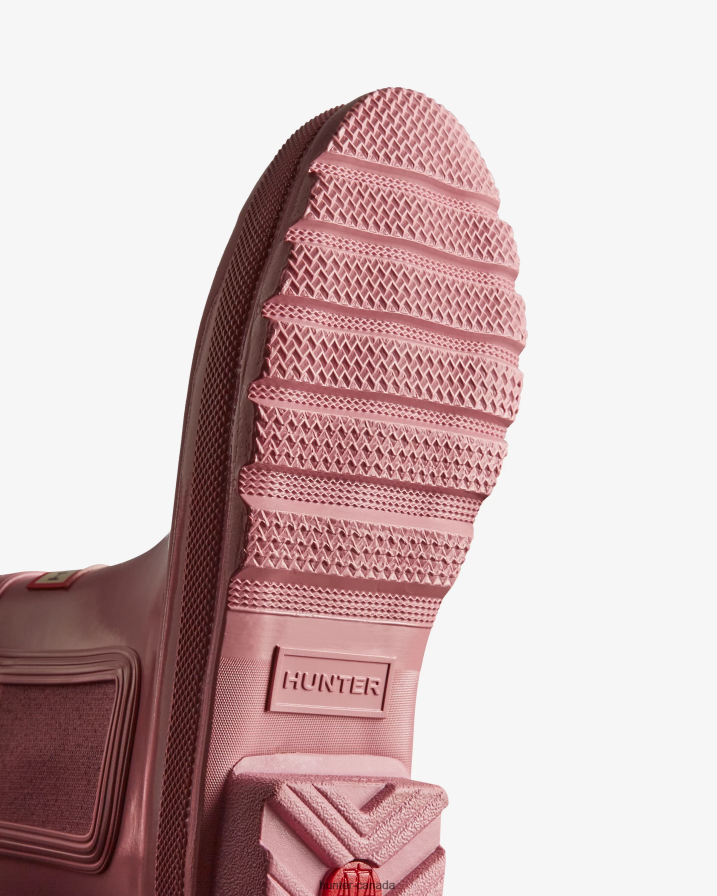 208Z2Z157 Hunter Boots - Hunter Women Original Gloss Chelsea Boots Tufted Purple