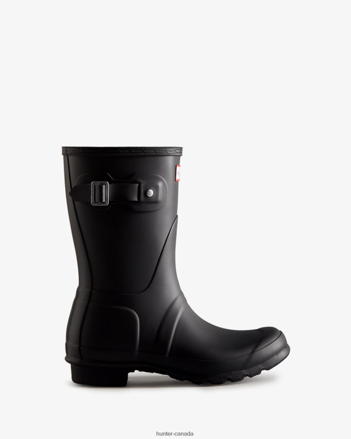 208Z2Z16 Hunter Outlet - Hunter Women Original Short Rain Boots Black