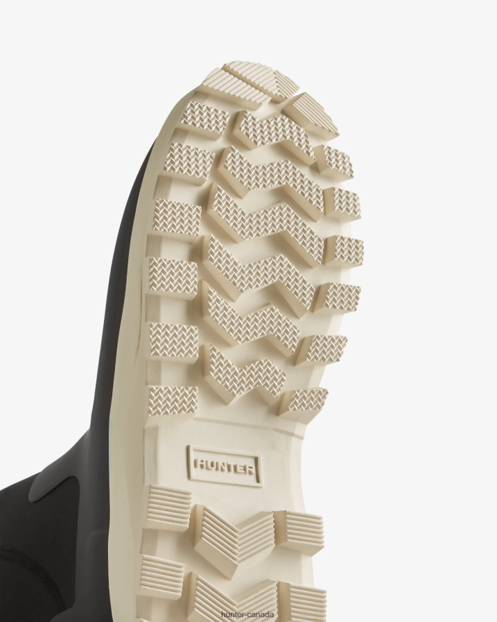 208Z2Z162 Hunter Canada - Hunter Women City Explorer Short Neoprene Boots Black/Shaded White