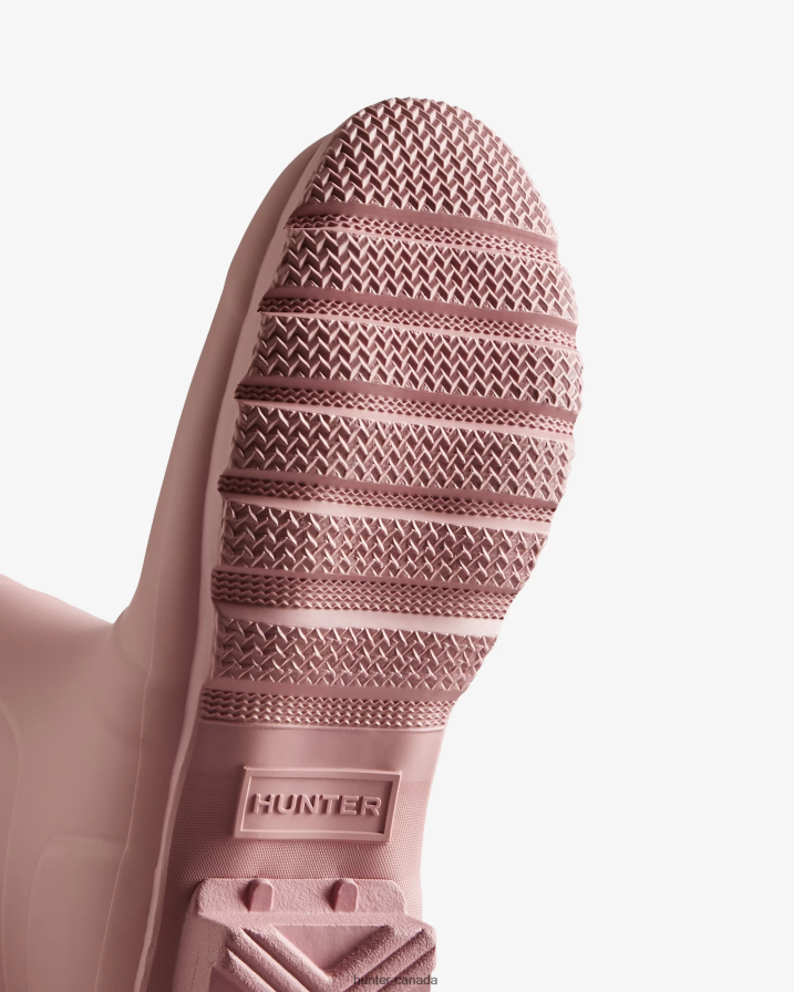 208Z2Z165 Hunter Boots - Hunter Women Tall Back Adjustable Rain Boots Tufted Purple/Soft Sand