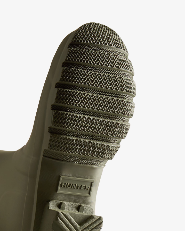 208Z2Z169 Hunter Boots - Hunter Women Colour Block Tall Rain Boots Lichen Green/Muffled Green