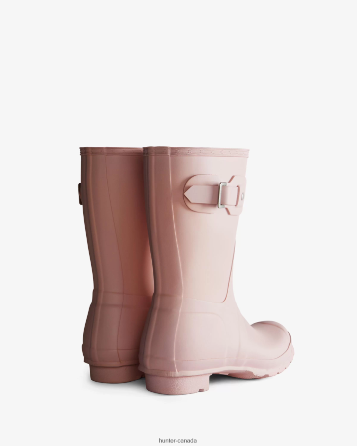 208Z2Z17 Hunter Boots - Hunter Women Original Short Rain Boots Faded Rose