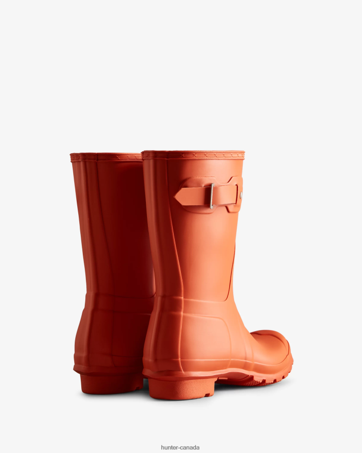 208Z2Z171 Hunter Boots Sale - Hunter Women Original Short Rain Boots Rorbu Rust