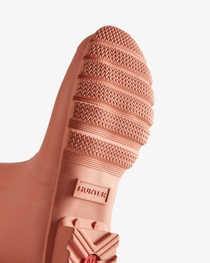 208Z2Z172 Hunter Outlet - Hunter Women Original Short Rain Boots Rough Pink