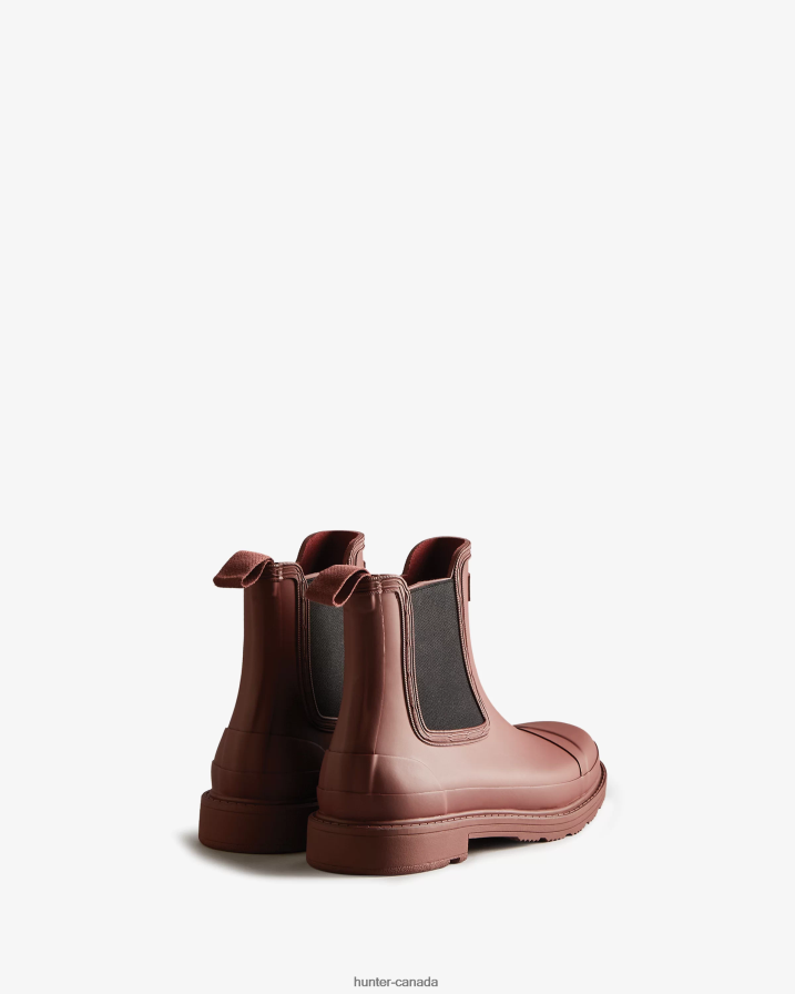 208Z2Z174 Hunter Canada - Hunter Women Commando Chelsea Boots Muted Berry