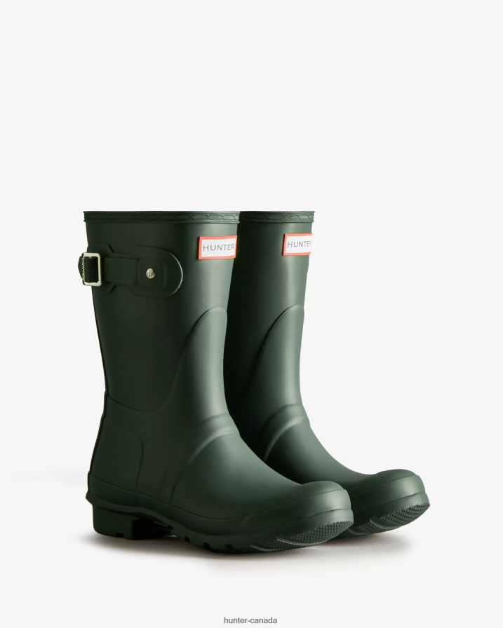 208Z2Z18 Hunter Canada - Hunter Women Original Short Rain Boots Green