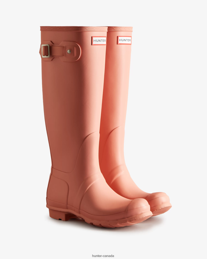 208Z2Z187 Hunter Boots Sale - Hunter Women Original Tall Rain Boots Rough Pink