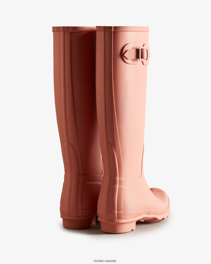 208Z2Z187 Hunter Boots Sale - Hunter Women Original Tall Rain Boots Rough Pink