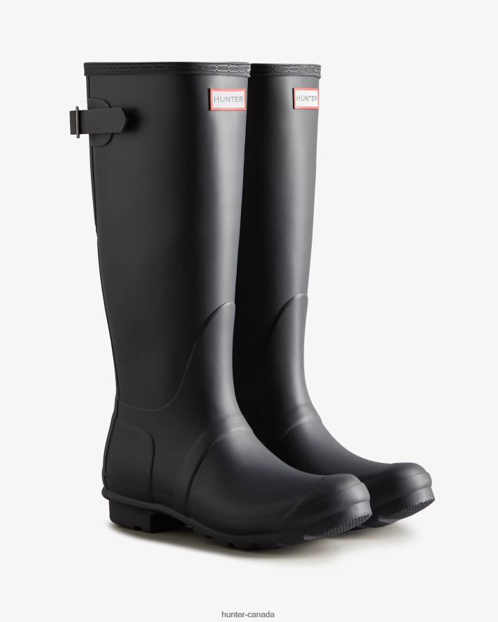 208Z2Z188 Hunter Outlet - Hunter Women Tall Back Adjustable Rain Boots Slate Grey