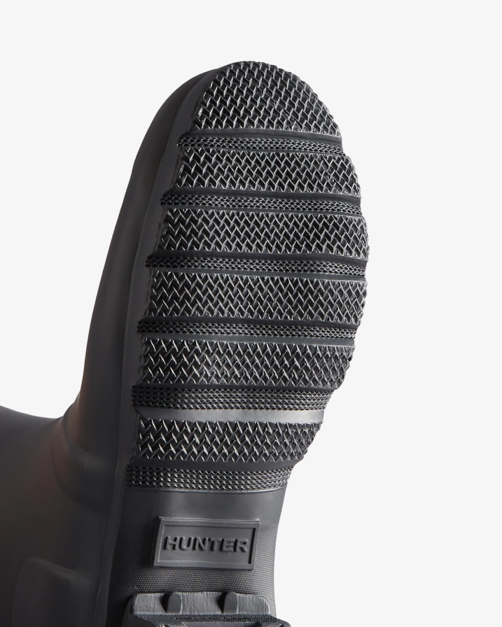 208Z2Z188 Hunter Outlet - Hunter Women Tall Back Adjustable Rain Boots Slate Grey