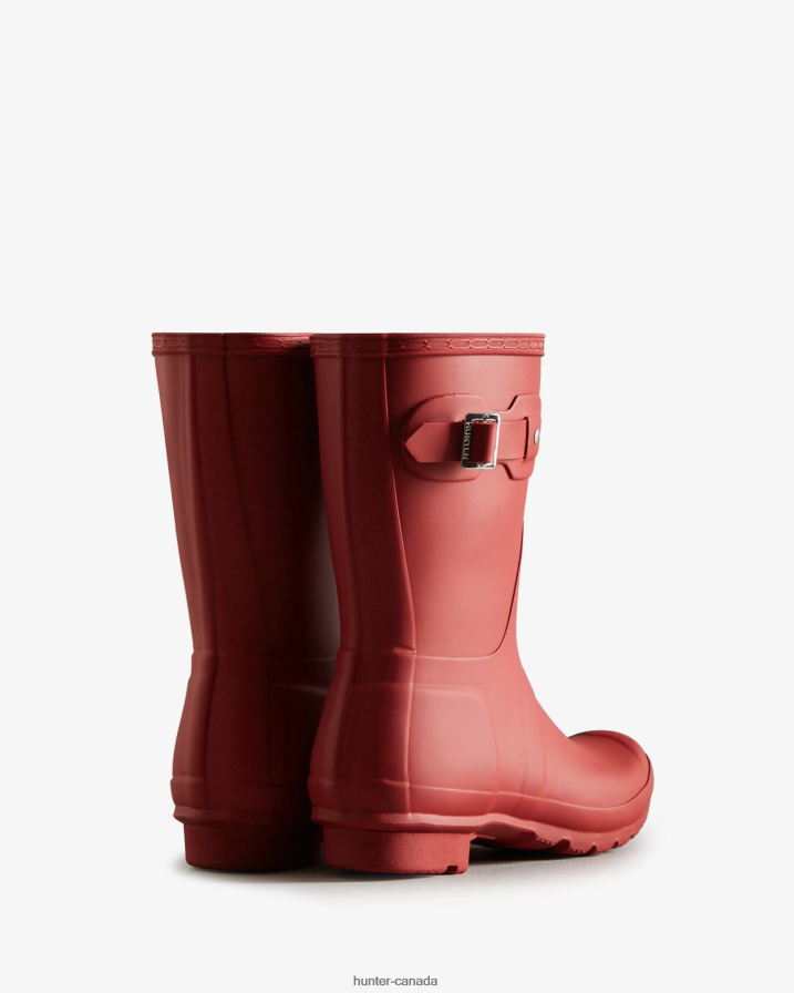208Z2Z19 Hunter Boots Sale - Hunter Women Original Short Rain Boots Military Red