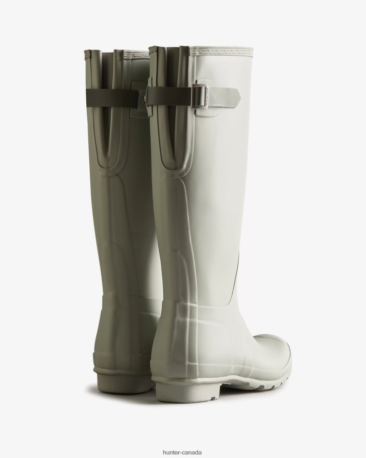 208Z2Z191 Hunter Boots Sale - Hunter Women Tall Back Adjustable Rain Boots Ice Grey/Urban Grey