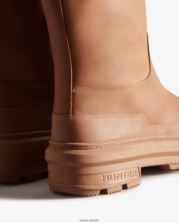 208Z2Z195 Hunter Boots Sale - Hunter Women Killing Eve Tall Chasing Boot Mawson Creek Brown