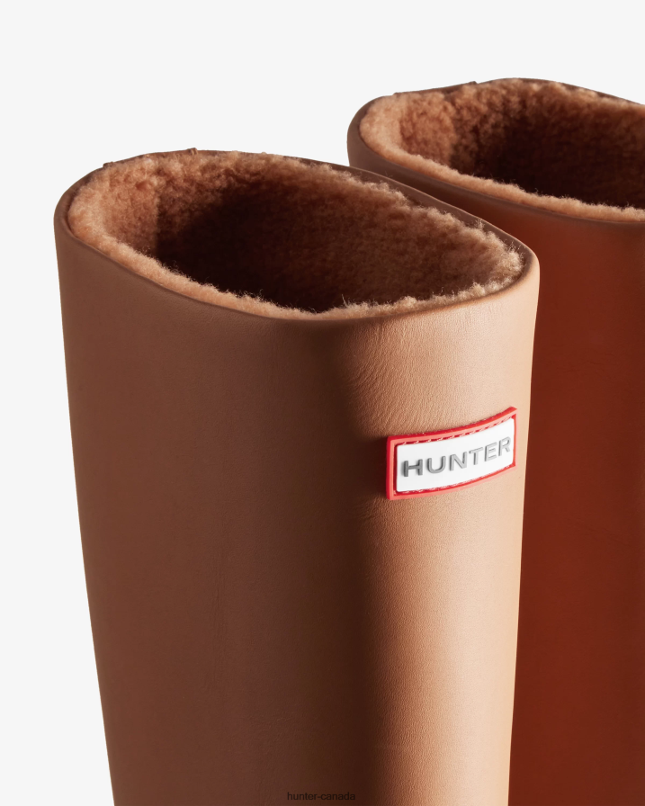 208Z2Z195 Hunter Boots Sale - Hunter Women Killing Eve Tall Chasing Boot Mawson Creek Brown