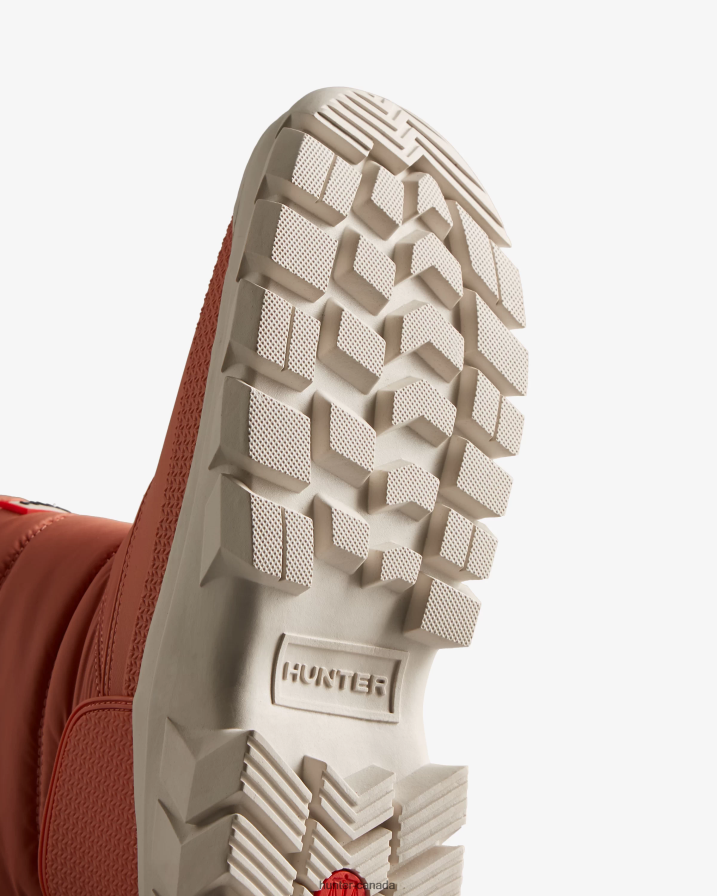 208Z2Z204 Hunter Outlet - Hunter Women Intrepid Insulated Short Snow Boots Rough Pink/White Willow