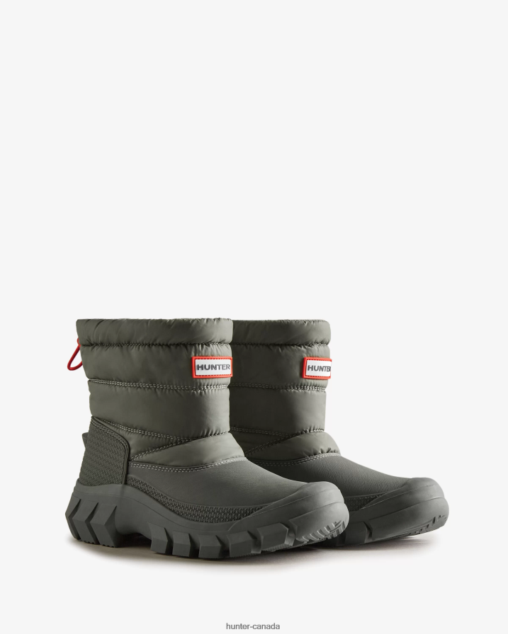 208Z2Z205 Hunter Boots - Hunter Women Intrepid Insulated Short Snow Boots Urban Grey