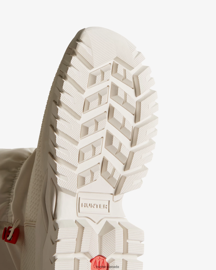 208Z2Z207 Hunter Boots Sale - Hunter Women Wanderer Insulated Tall Slouch Snow Boots White Willow