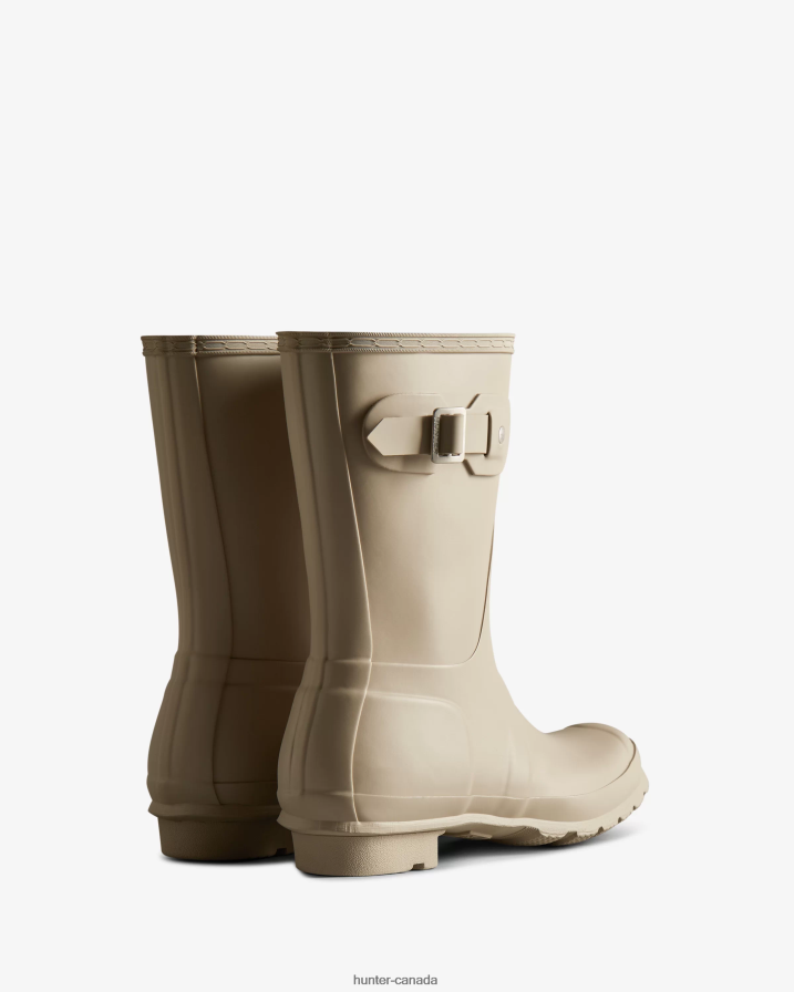 208Z2Z21 Hunter Boots - Hunter Women Original Short Rain Boots Skimming Stone