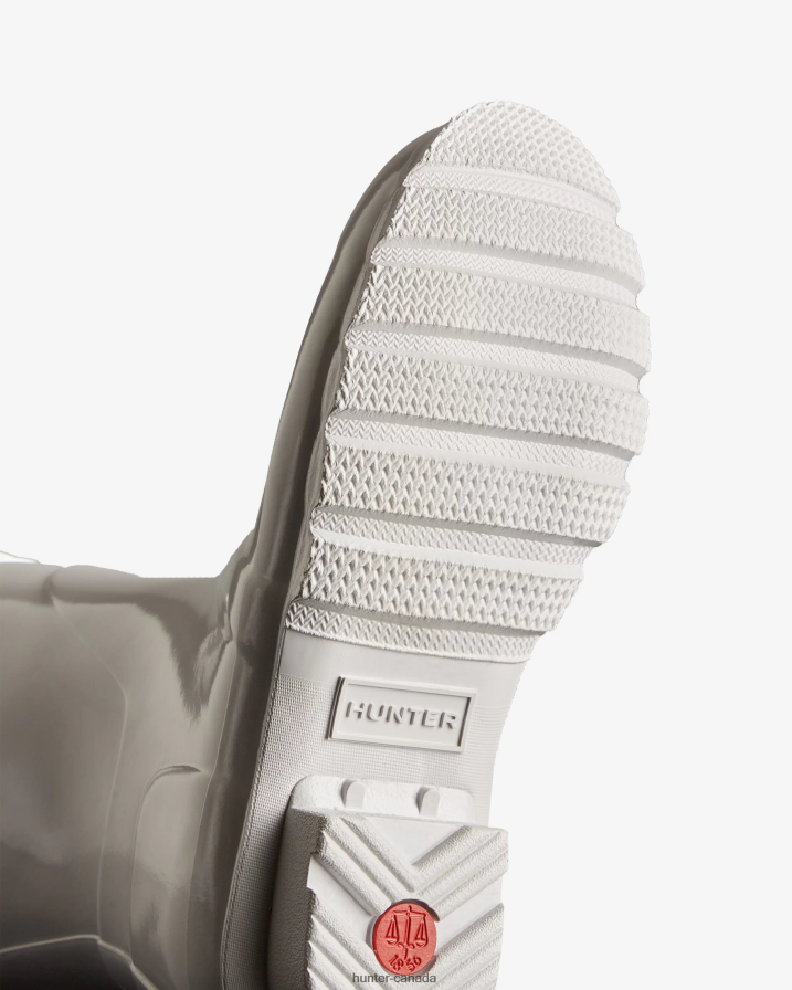 208Z2Z210 Hunter Canada - Hunter Women Original Short Gloss Rain Boots White