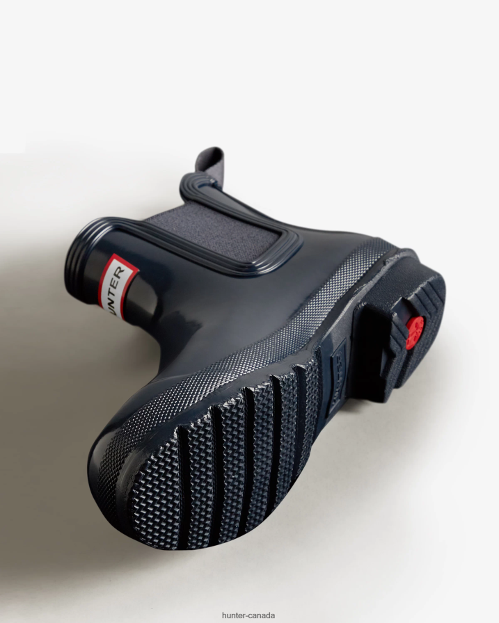 208Z2Z216 Hunter Outlet - Hunter Women Original Gloss Chelsea Boots Navy