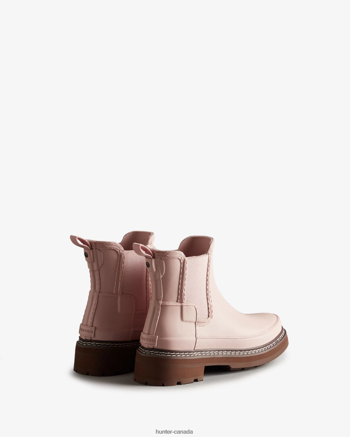 208Z2Z218 Hunter Canada - Hunter Women Refined Stitch Detail Chelsea Boots Azalea Pink