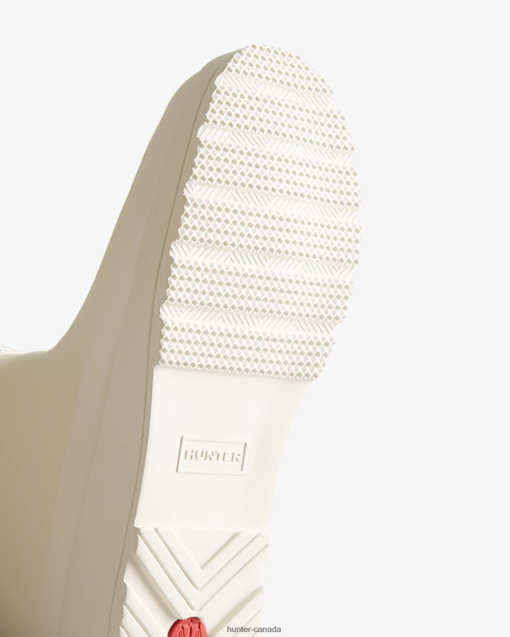 208Z2Z220 Hunter Outlet - Hunter Women Play Vegan Shearling Insulated Short Rain Boots White Willow