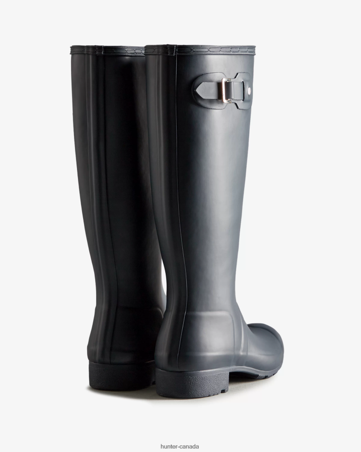 208Z2Z229 Hunter Boots - Hunter Women Tour Foldable Tall Rain Boots Navy